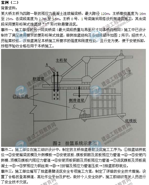 【老師解析】2014年一級建造師《公路》試題及答案解析（案例二）