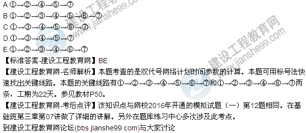 2016監(jiān)理質(zhì)量、投資、進(jìn)度控制試題及答案（106-120）