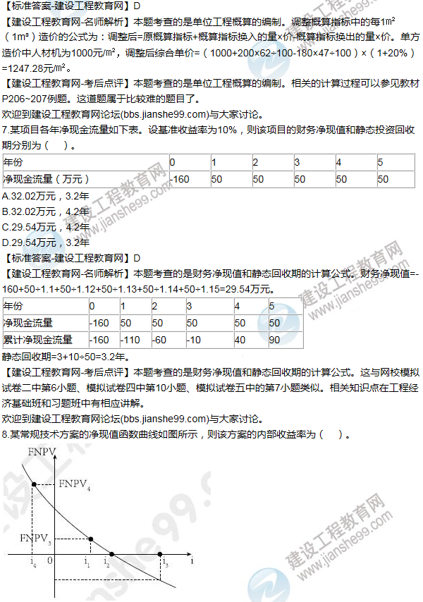 2015年一級建造師工程經(jīng)濟試題及答案(1-10題)