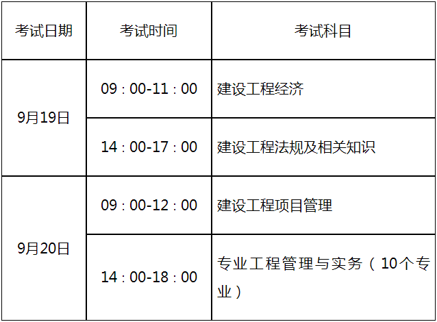 山東考試時間