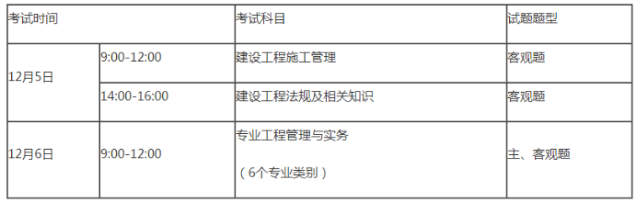 浙江二建考試時(shí)間2020年