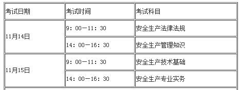 安全考試時(shí)間